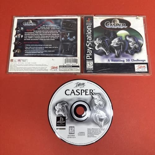 Casper PS1 (Sony PlayStation 1, 1996) Complete CIB Tested