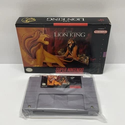 The Lion King Super (Nintendo Entertainment System SNES) Complete W/ Manual CIB