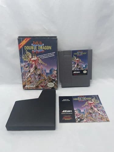 Double Dragon II 2 The Revenge Nintendo NES CIB Box Manual