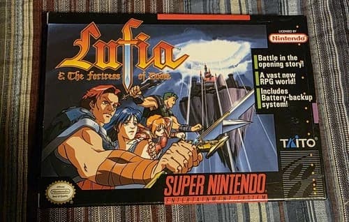 Lufia: Fortress of Doom Super Nintendo Authentic CIB Very Nice Condition