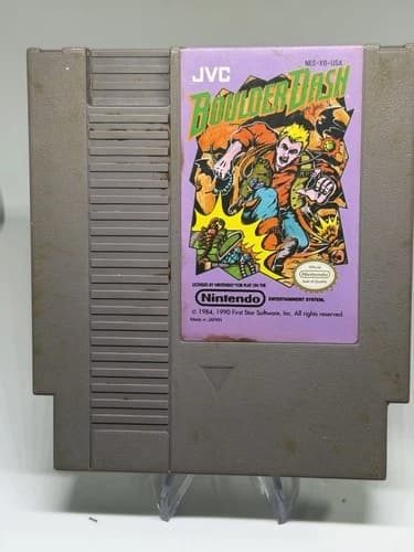 Boulder Dash NES Nintendo Tested Working Cart Only JVC