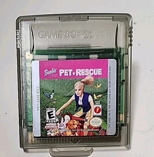 Barbie Pet Rescue (Nintendo Game Boy Color, 2001) Tested/working. Cartridge Only