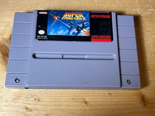 Super Strike Eagle Super Nintendo Snes Tested Authentic Game Ships Free