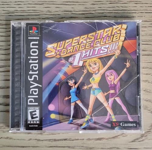 Superstar Dance Club #1 Hits!!! Cracked Case Sony PlayStation 1 Complete