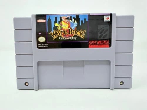 We're Back A Dinosaur's Story (Super Nintendo SNES, 1993) TESTED & WORKS