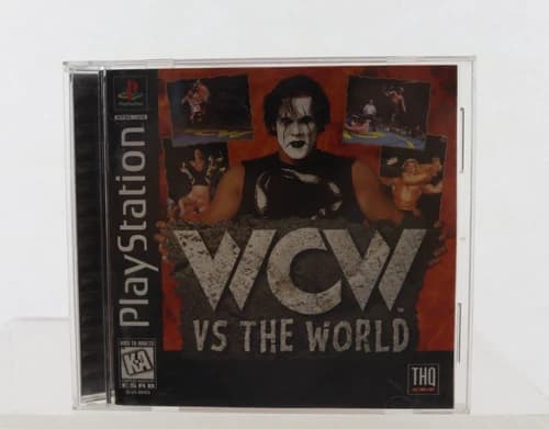 WCW vs. the World PS1 Sony PlayStation 1 Black Lable CIB complete