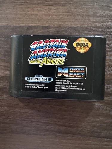 Captain America and the Avengers (Sega Genesis, 1992) Cartridge Only TESTED!