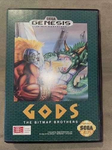 Gods Sega Genesis Complete In Box CIB Great Shape