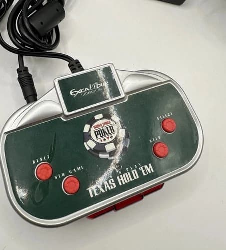 Texas Hold Em Poker Electronic TV Game Excalibur Plug n Play