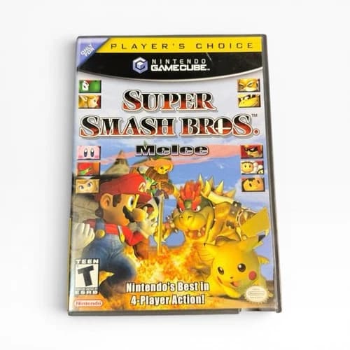 Super Smash Bros Melee (Nintendo GameCube, 2001) Complete CIB w/ Manual - Tested