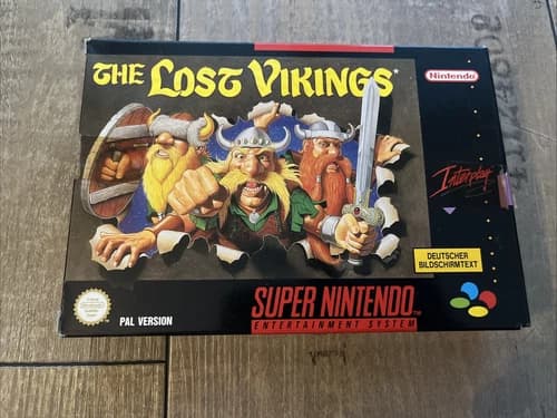 The Lost Vikings - Super Nintendo SNES - Game Game - CIB Boxed
