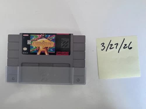Earthbound SNES (1995) Authentic Cartridge 100% Tested and Working OG Battery