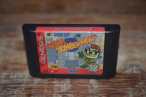 Sega Genesis Mega Bomberman cartridge tested works 100%