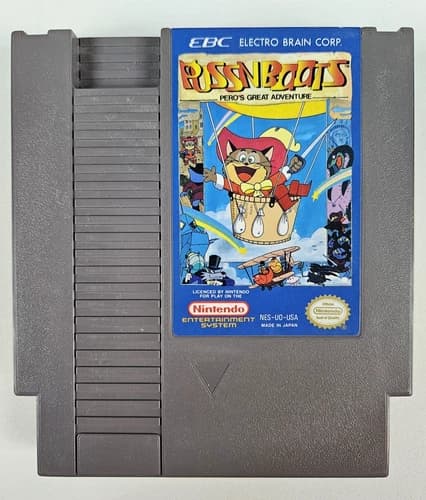Puss N' Boots: Pero's Great Adventure (Nintendo NES 1990) Authentic. Tested.