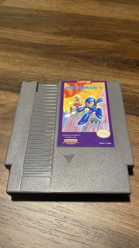 Mega Man 4 (Nintendo NES, 1991) Authentic Cartridge Only Tested Works