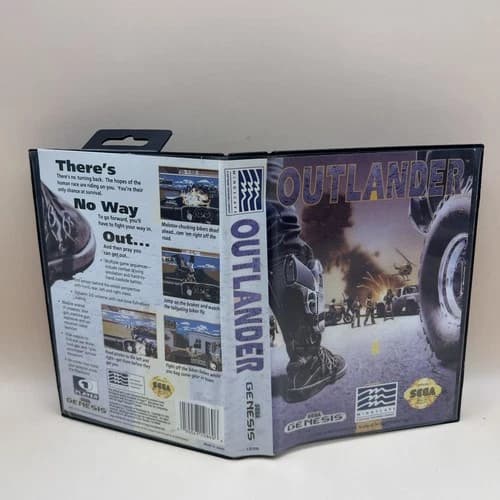 Outlander (Sega Genesis, 1993) Authentic Game Cartridge, CIB complete