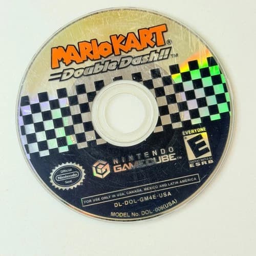🎮Mario Kart: Double Dash Nintendo GameCube DISC ONLY 💿Polished ✅ TESTED🎮