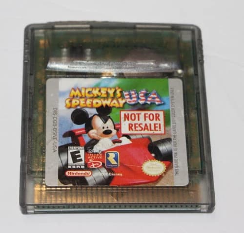 RARE NOT FOR RESALE NFR Mickey's Speedway USA Nintendo Game Boy Color