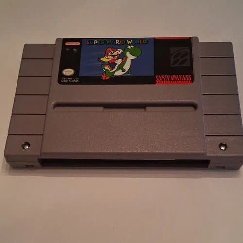 Nintendo Super Mario World Super Mario Series SNES NTSC-U/C Game Cartridge