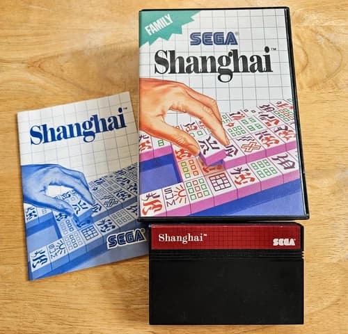Sega Master System - Shanghai - COMPLETE Game, Box and Instruction Manual
