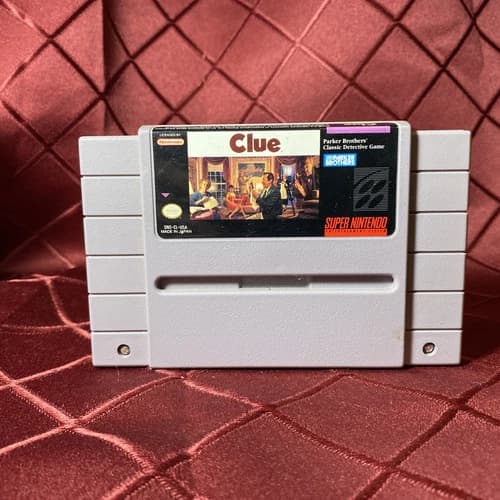 Clue SNES 1992 Super Nintendo Entertainment System