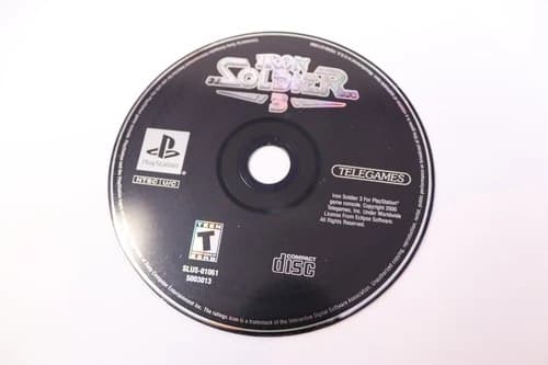 Iron Soldier 3 Playstation 1 PS1 Disc Only Tested