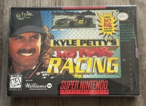 Kyle Petty's No Fear Racing for Super Nintendo SNES CIB