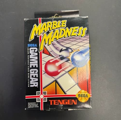Marble Madness (Sega Game Gear, 1992) Complete in Box CIB