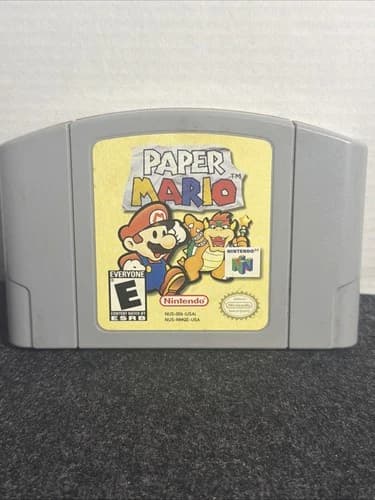Paper Mario (Nintendo 64, 2001) AUTHENTIC,Tested & Working, N64 Ships Super FAST