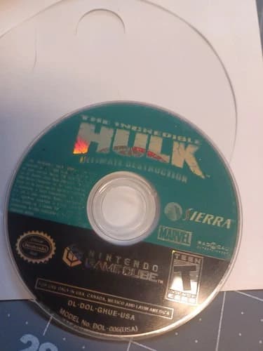 The Incredible Hulk Ultimate Destruction - Nintendo GameCube- Disc Only- Tested
