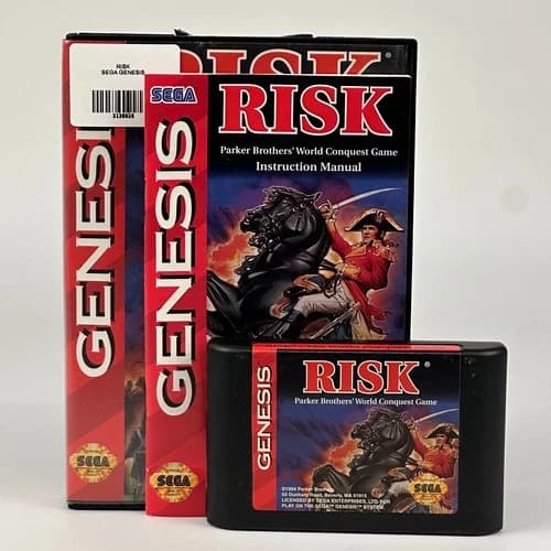 Risk - Sega Genesis Game - CIB Complete in Box