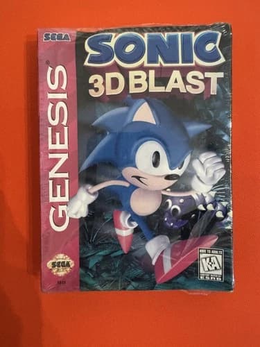 Sonic 3D Blast (Sega Genesis, 1996) Authentic Game Cartridge, CIB Complete