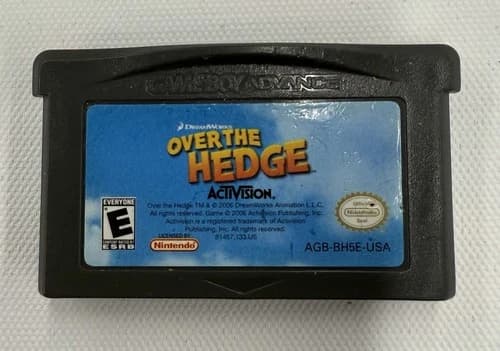 Game Boy Advance Over The Hedge Game Only
