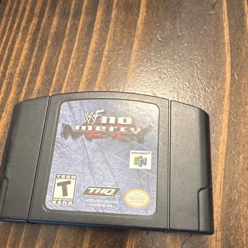 THQ WWF No Mercy Nintendo 64 N64 Game Cartridge T Teen NTSC-U/C (US/Canada)