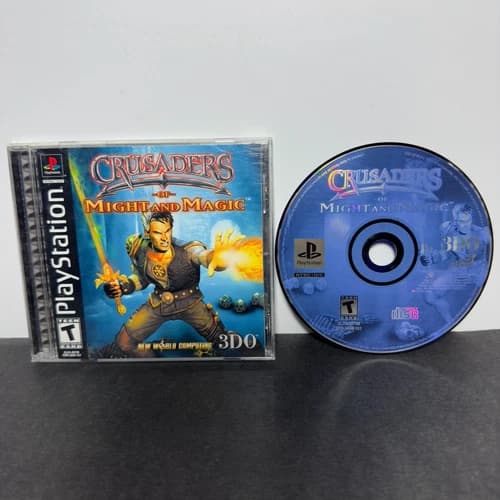 Crusaders of Might and Magic (Sony PlayStation 1, 2000) PS1 Complete CIB Tested