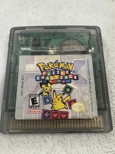 Pokémon Puzzle Challenge Nintendo Game Boy Color Authentic Tested Saves