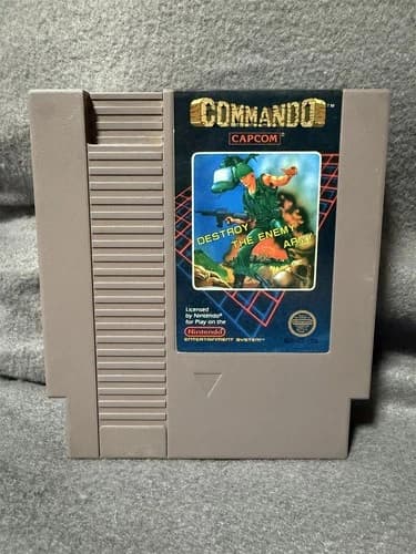 NINTENDO NES COMMANDO GAME CARTRIDGE