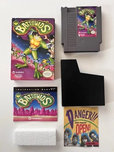 Battletoads Nintendo NES (1991) Complete In Box CIB w/ Nintendo Power Mail-in