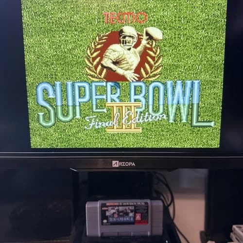 Tecmo Super Bowl III 3 (Super Nintendo SNES, 1995)