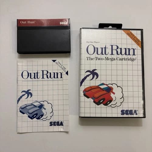 Out Run (Sega Master System SMS) Complete CIB - Works Great