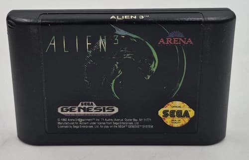 ALIEN 3 SEGA GENESIS VIDEO GAME CARTRIDGE ONLY AUTHENTIC ORIGINAL ARENA ALIENS