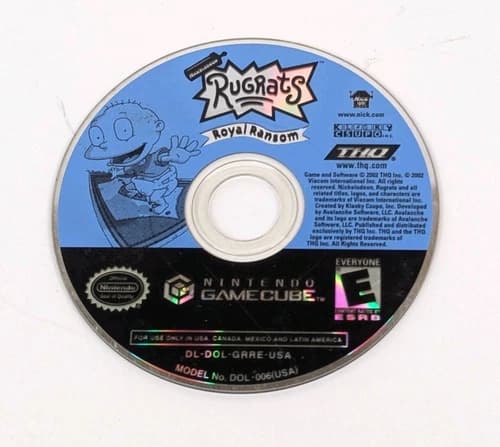 Rugrats: Royal Ransom Nintendo GameCube 2002 Disc Only Scratches Tested Works