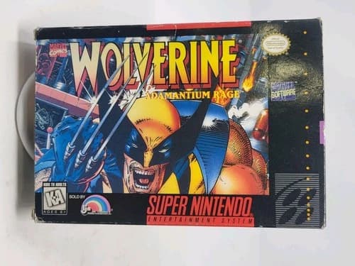 Wolverine: Adamantium Rage (Super Nintendo SNES 1994) Authentic Complete Tested