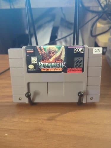 Romance of the Three Kingdoms IV Wall of Fire (SNES) Authentic, Tested, Working!