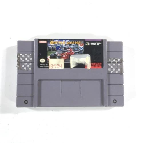 Battle Grand Prix Super Nintendo SNES Video Game Cartridge Car Racing