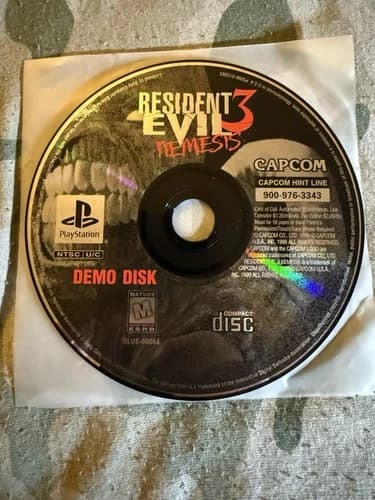 Resident Evil 3 III: Nemesis (Sony Playstation 1 PS1) - Demo - Disc Only