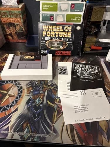 Wheel of Fortune: Deluxe Edition (Super Nintendo SNES, 1993) Complete in Box CIB
