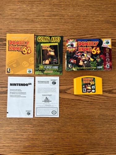 Nintendo 64 N64 Authentic Donkey Kong 64 CIB