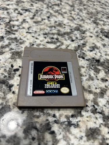 Jurassic Park Part 2: The Chaos Continues (Nintendo GameBoy) Authentic Game Only