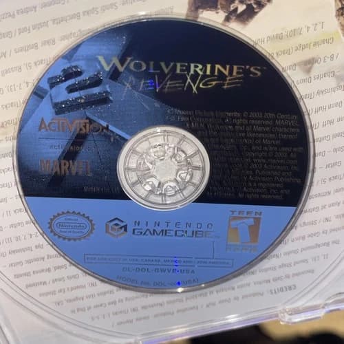 X2: Wolverine's Revenge (Nintendo GameCube, 2003) Authentic Disc Only Free Ship